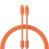 DJ TechTools 04 0013 Chroma Cables USB-C to C Dj Kablosu 1mt (Neon Turuncu) | Esnek Kablo Yapısı Kırılmaya Karşı Dirençli